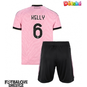 Juventus Lloyd Kelly #6 Dětské Venkovní dres komplet 2026-27 Krátký Rukáv (+ trenýrky)